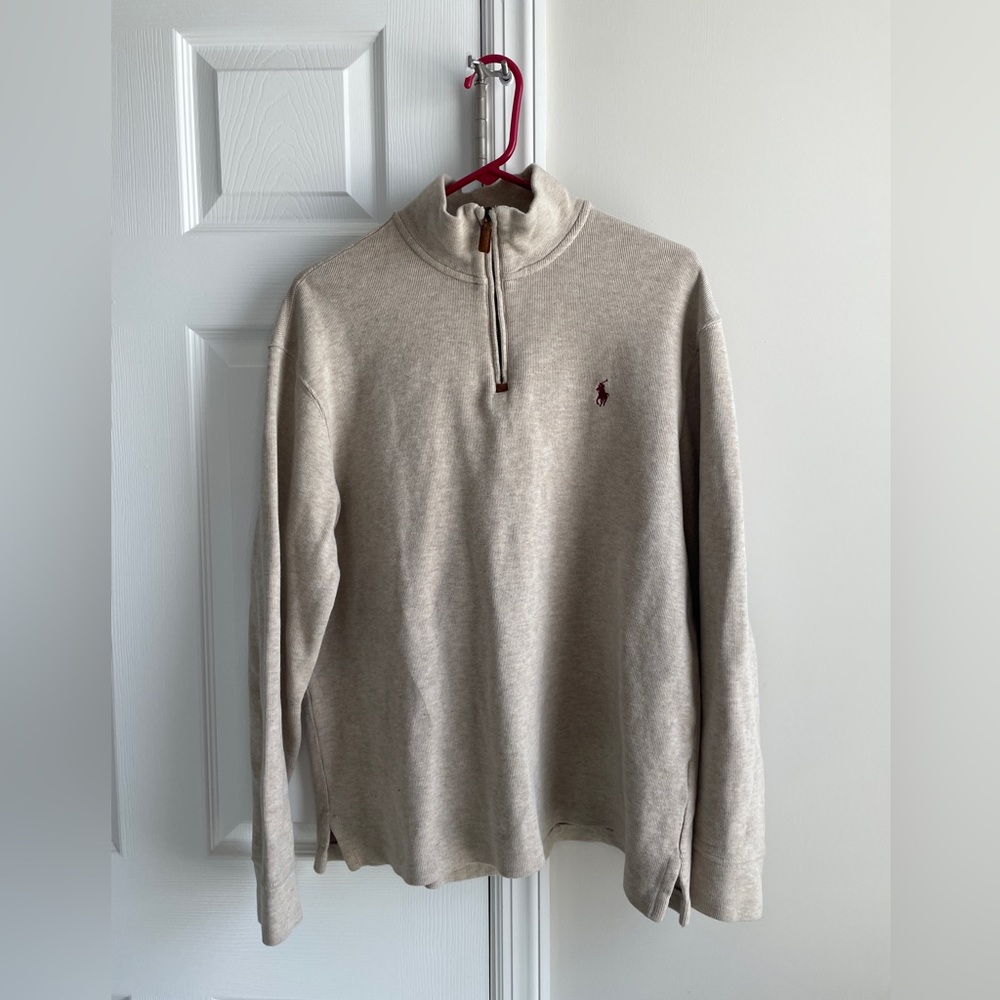 Quarter Zip - Polo Ralph Lauren - Beige - Large